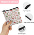 SUITOSELFY Mushroom Period Bag Pouch Cute Sanitary Napkin Storage Bag for Women Girls Portable Tampon Holder Menstrual