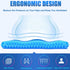 Helishy Gel Seat Cushion - Non-Slip Egg Seat Cushion Chair Pads - Office Chair Car Seat Cushion for Sciatica & Back