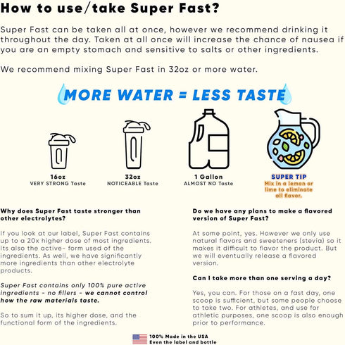 Brain Forza Super Fast Keto Electrolytes for Fasting, Unflavored, 30 Servings, No Sugar