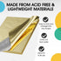Crown Display Metallic Gold Foil Sheets For Gift Wrapping 100 Sheets I 15 In X 20 In I Gold Foil Sheets For Crafts I Plastic Wrap For Presents I Gift Bag Filler I Gift Basket Wrap I Gold Foil Wrap