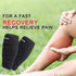 Calf Brace Shin 2 Pack - Compression Wrap Sleeve for Torn Calf Muscle Pain Relief, Adjustable Leg Support