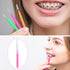 Patelai 100 Pieces Braces Brush for Cleaner Interdental Brush Toothpick Dental Hygiene Flosser Tooth Cleaning Tool