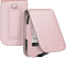 PU Leather Protective Case, Lightweight Shockproof Carrying Case for Freestyle Libre 3 2 / Libre Reader (Rose Gold)