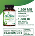 Calcium 1200 mg Plus Vitamin D3, 60 Tablets, Bone Health & Immune Support