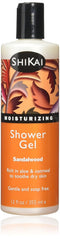 ShiKai Daily Moisturizing Shower Gel (Sandalwood, 12oz) | With Hydrating Aloe Vera & Oatmeal