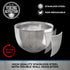 Viking Revolution Stainless Steel Shaving Soap Bowl, Unbreakable Shaving Mug for Cream & Soap