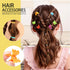 YGDZ Hair Accessories for Girl, 1753PCS Elastic Hair Ties Set, Colorful Hair Rubber Bands with Organizer Box, Cotton