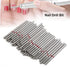 HURRISE 50Pcs Nail Drill Bits - Practical Nail Polishing Head Replacement Accessory for Acrylic Gel Nails Manicure Tool