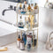 Rotating Makeup Organizer for Vanity | 3 Tier High-Capacity Clear Cosmetic Storage, Perfume Organizers, Dresser