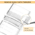 QUEWEL Premade Lash Fans, 3D Eyelash Extensions C/D Curl Pre Made Fans, 3D 0.10C MIX8-15