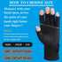 2 Pairs Fingerless Copper Arthritis Gloves for Women Men, Compression Gloves for Hand Pain Relief