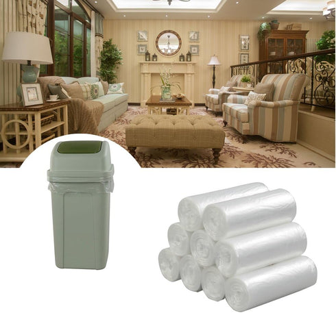 1.2 Gallon Clear Small Trash Bag, 225 Counts Garbage Bags