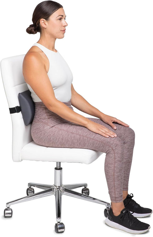 Slimline OPTP The Original McKenzie Lumbar Support USA-Made Lower Back Support for Office Chair, Car Back Support
