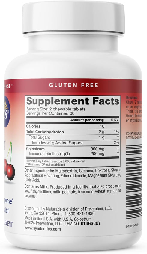 Immune Colostrum Plus Chewables by Symbiotics - Support Supplement