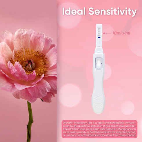 Sticks-6 (2 Pack) Wondfo Early Result Pregnancy Test Days Before Missed Period-Rapid Detection at Home Pregnancy Test
