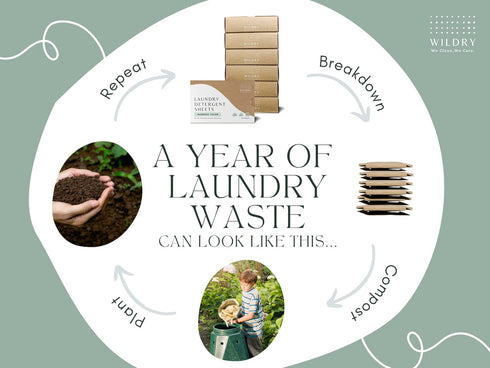 Liquidless Laundry Detergent Sheets, Bamboo Fresh Scent (60 Sheets) - Eco-Friendly and Biodegradable