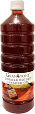 GRANOTONE Double Boiled Linseed Oil | Effective Waterproof Furniture Polish Oil, 1 Ltr for Wood Finishing