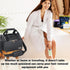 Waxing Kit Carry Bag Compatible with Tress Wellness, Portable Organizer for Wax Warmer and Accessories, Elegant Grey