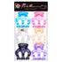 RC ROCHE ORNAMENT 6 Pcs Womens Pumpkin Hair Claw Clips, Large Transparent Multicolor, No Slip Grip, Durable Beauty
