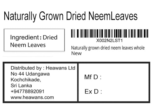 Naturally grown dried neem leaves whole (0.7 oz)