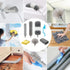 Microfiber Duster Kit 23pcs with 30 to 100 Inches Extension Pole and Washable Bendable Feather Duster for Cleaning