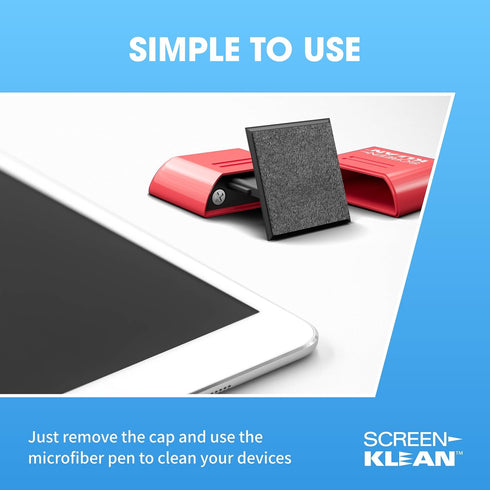 CarbonKlean ScreenKlean Tablet Cleaner - Compatible with iPad, Android & Amazon Tablet, Injected Pink, 1 Count