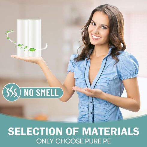 SideriLumi 4 100 Count 4 4 Small Trash Bags Gallon - Leakage-Proof Gallon Trash Bag, Unscented Small Garbage Bags