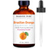 MAJESTIC PURE 100% Pure Brazilian Orange Essential Oil, Premium Grade for Hair Care, Skin, and Aromatherapy
