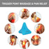 SIMPLECOOL 32.6(Blue) Manual Trigger Point Massage Tool. Small Massager Ball for Deep Tissue Myofascial Release
