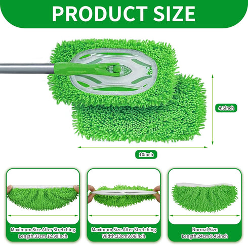 HGVRA (4 Pack Reusable Microfiber Mop Pads, Compatible with Sweeper Sweeping Mopping pad Refills Cloths