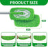 HGVRA (6 Pack Reusable Microfiber Mop Pads, Compatible with Sweeper Sweeping Mopping pad Refills Cloths