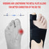 1 Pair Bunion Corrector - Night Bunion Splint, Big Toe Straightener, Bunion Brace for Pain Relief (Black/Grey, One Size)