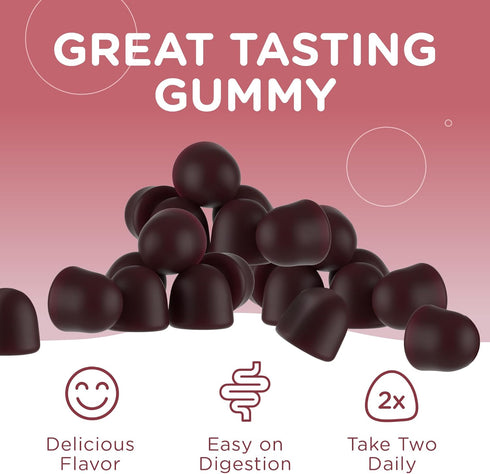 Zahler Beet Root Gummies with Cherry Extract - 500mg Beet Gummies for Adults - 60 Count Dark Cherry Flavor