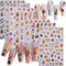 Sexy Girls Nail Art Sticker Decals, 3D Colorful Smudge Design for Women Manicure Accessories