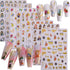 Sexy Girls Nail Art Sticker Decals, 3D Colorful Smudge Design for Women Manicure Accessories