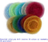 100pcs 9.8 Inch Round Drawstring Organza Bags, Mixed Color Jewelry Candy Pouch for Party Favor Gift Packaging