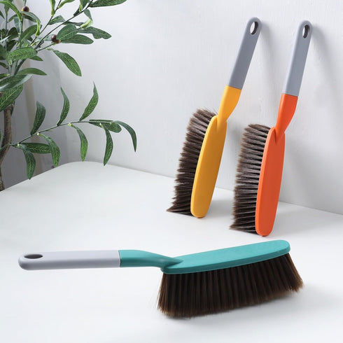kagyuan 3 Pack 15" Remover(3color) Hand Broom Brush,Soft Bristle Cleaning Brush,Crumb Debris Sweeping Brush,Dusting