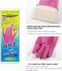 Mamison Quality Kitchen Non-Slip Reusable Rubber Gloves, Medium, 5 Pairs for Household Cleaning and Home Improvement