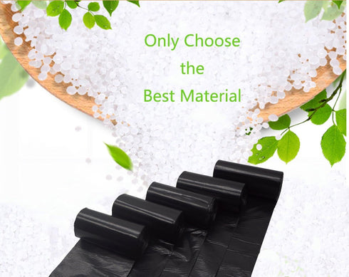 Black Trash Bag, Green 2 Gallon, 150 Count, Black Garbage Bag Trash Can Liner