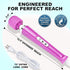 VZVJTR 10 Handheld Electric Back Massager, Speed Wired Deep Tissue Vibrating Massager for Muscle Aches (Purple)