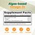 OmegaVia Vegan Omega 3 Supplement, 60 Softgels, 300mg Vegan DHA Omega-3 Fatty Acids, Plant Based, IFOS 5 Star Tested