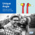 TEPE Interspace Angled Soft Toothbrush for Braces with Single-End Tuft and Removable Head, 12 Pack.