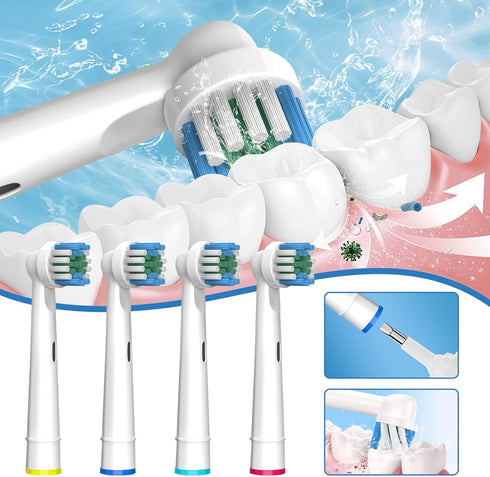 Electric Toothbrush Replacement Heads - 16 Pack Compatible Oral B Braun Brush Heads