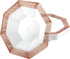 Lacetagon Rose Gold Premium Plastic Octagonal Dessert Bowl - 5 oz. (Pack of 10) Perfect for Parties, Weddings, Events