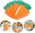 SWETRACE 24pcs Carrot Shaped Disposable Paper Plates Multi-function Household Dinner Plates for Party Gathering