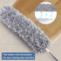 Microfiber Feather Duster, Extendable Cobweb Duster with 100 inches Pole, Washable & Lightweight for Cleaning