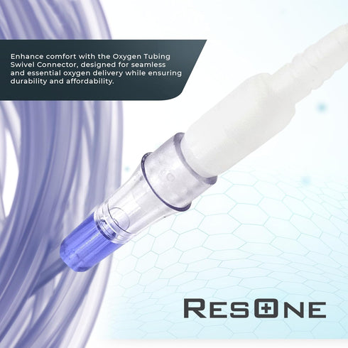 Oxygen Tubing Swivel Connectors 5-Pack, Cannula Hose Tube Connectors for Medical and Home Use