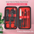 Professional Manicure Pedicure Set, 9 in 1 Stainless Steel Nail Clipper Tools with Portable Packaging Case
