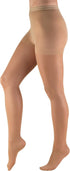 Truform Women's Sheer Compression Pantyhose, 8-15 mmHg, Shaping Tights, 20 Denier, Beige, Queen