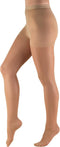 Truform Sheer Compression Pantyhose, 8-15 mmHg, Women's Shaping Tights, Beige, Tall